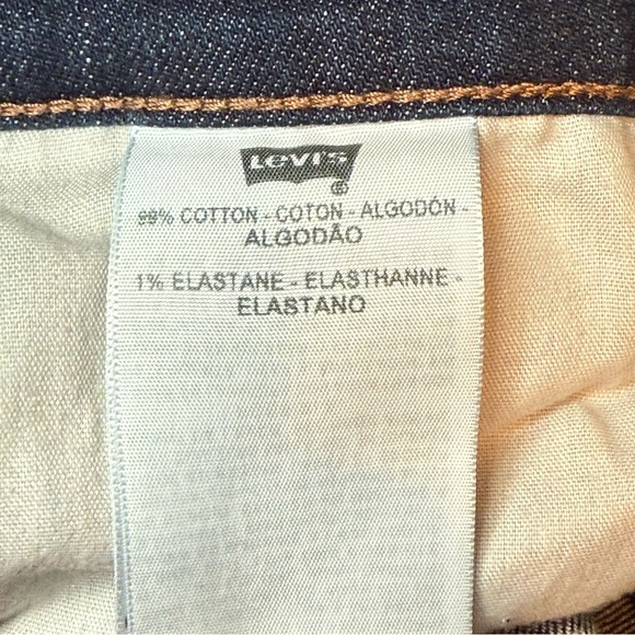 LEVI'S 505 Straight Leg Mid Rise Back Flap Whiskered Jeans WOMEN'S Size 8S EUC - Picture 10 of 12